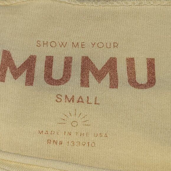 Show Me Your Mumu Graphic RTR Tee | It's Cool to Be Kind Yellow USA Made | Small - Picture 9 of 11